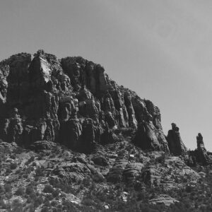 Monument Valley B/W Red Rock Monument