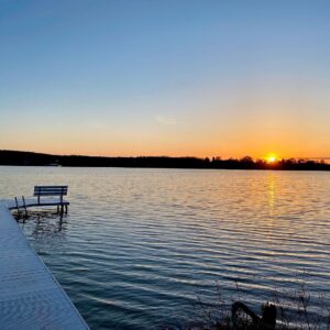 Quiet Sunset on The Lake