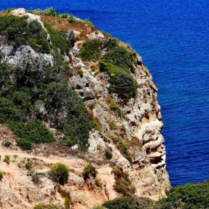 Rugged Rocky Cliffs and The Mediterranean Sea