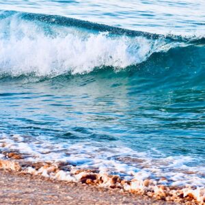 A Wave Breaking onto the Beach