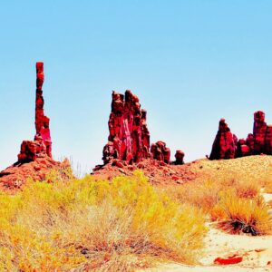 Red Rock Monuments in the Valley