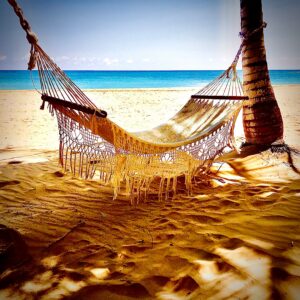Relaxing  Hammock Under The Palms, Lil’ Cayman Isle