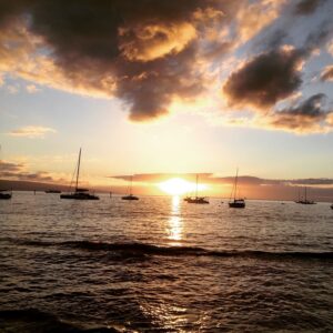 Sunset in Lahaina Harbor